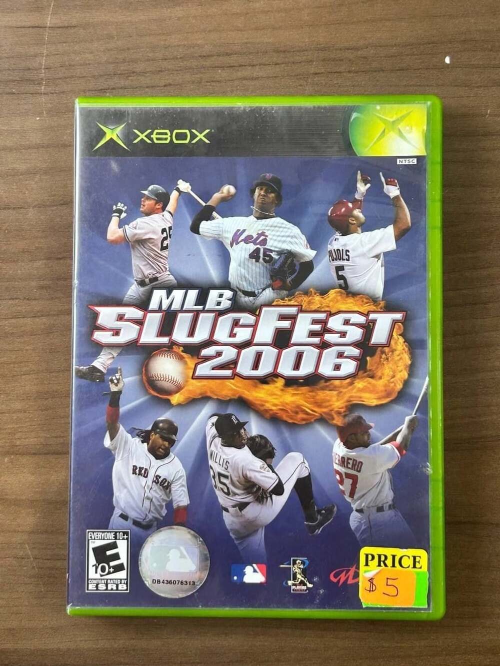 MLB SlugFest 2006 Microsoft Xbox NTSC Disc Case Manual & Registration Card